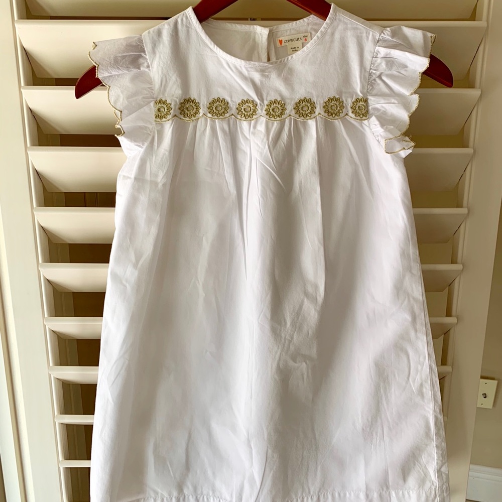 Girls Crewcut cotton poplin dress